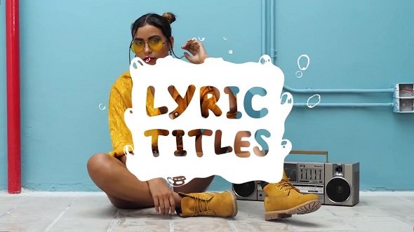 lyric titles after effects template download